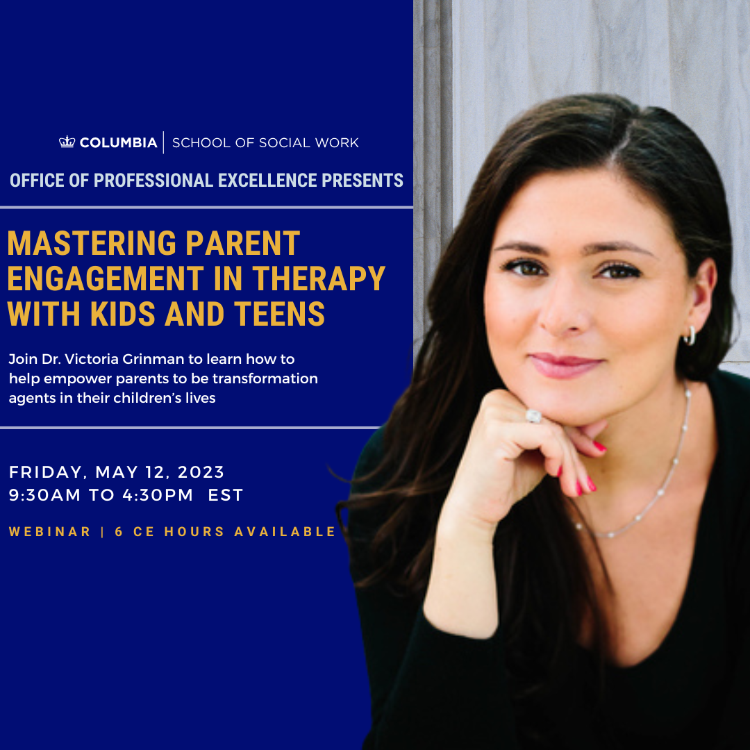 Victoria Grinman headshot with Mastering Parent Engagement in Therapy with Kids and Teens